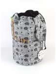 Bolsa grande multibolsillos gris 