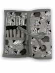 Estuche de ganchillos gris 