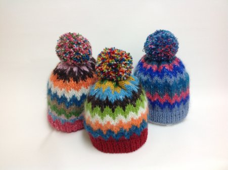 Gorros de cenefas.