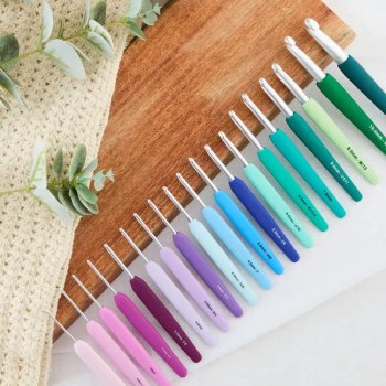 Ganchos para crochet Waves, de punta única