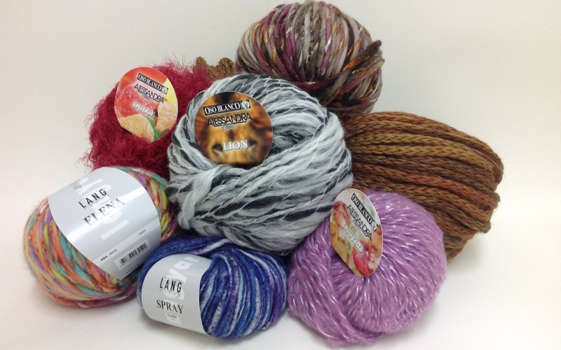 Lanas fantasía. Lanas Eva.